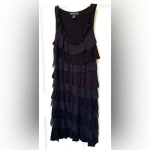 Inc International Concepts Black Ruffle Sleeveles… - image 1